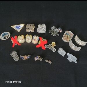 Harley Davidson Motocycle Pins Lot of 18 Hog Love Ride Sturgis Vest Hat Jacket